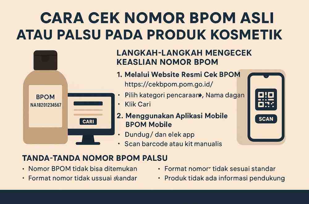 Cara Cek Nomor BPOM Produk Asli dan Palsu Pada Kemasan