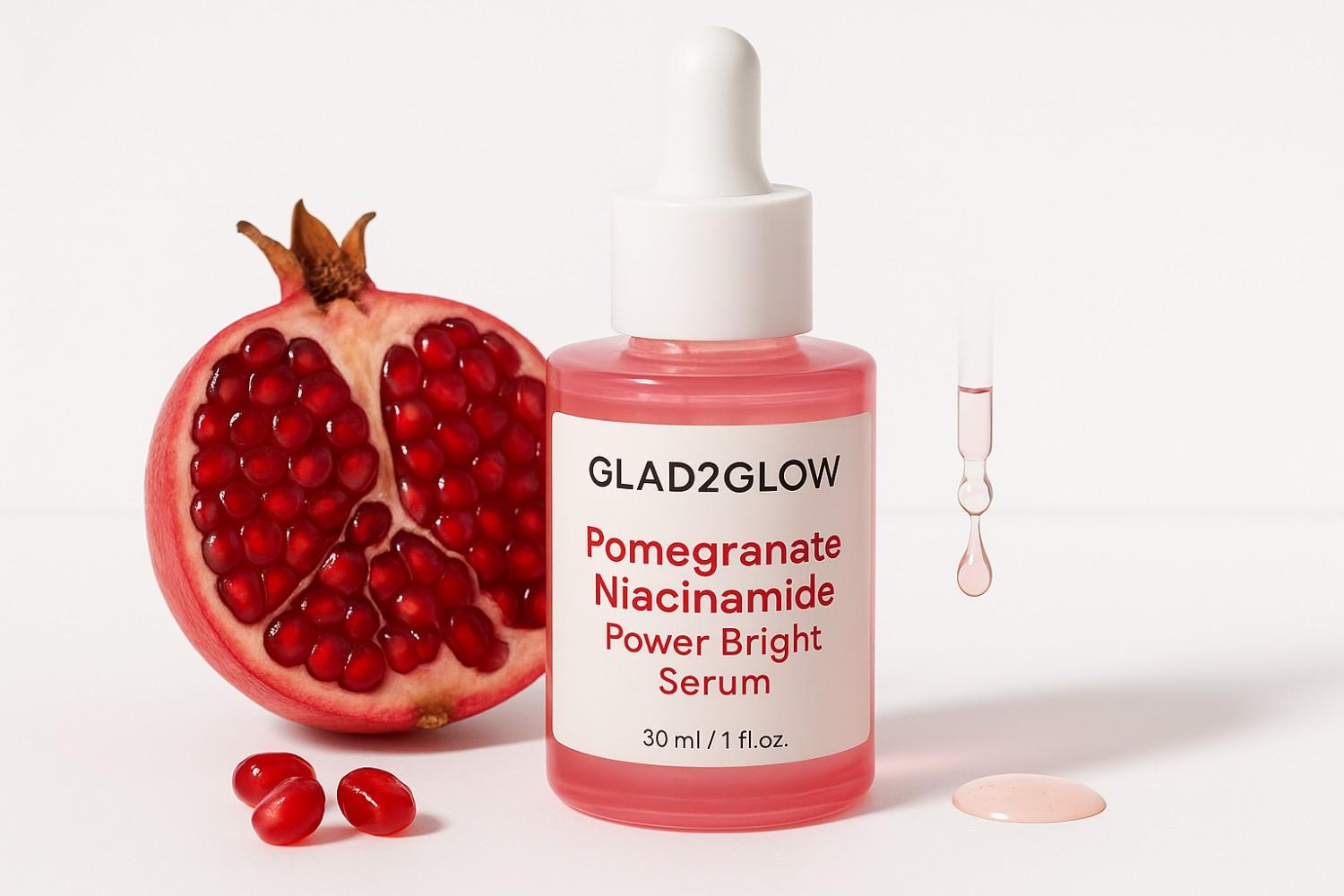 GLAD2GLOW Pomegranate Niacinamide Power Bright Serum