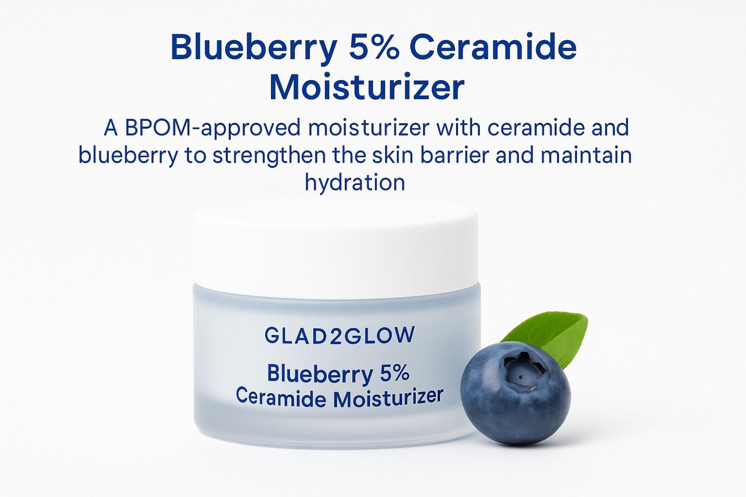 Glad2Glow Blueberry 5% Ceramide Moisturizer