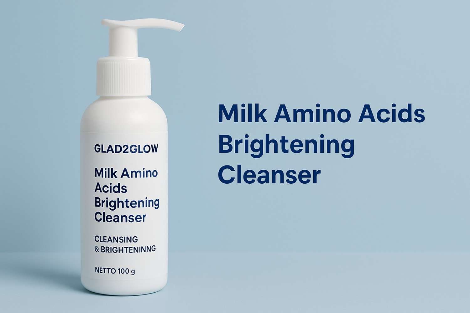 Glad2Glow Milk Amino Acids Brightening Cleanser Sudah BPOM