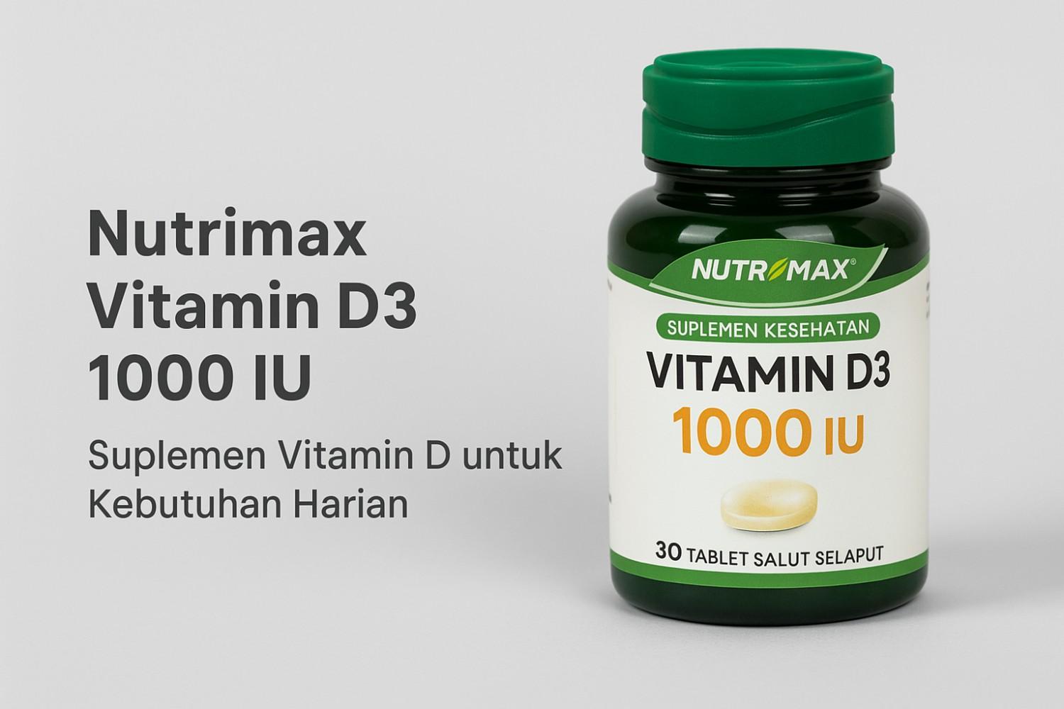 Nutrimax Vitamin D3 1000 IU