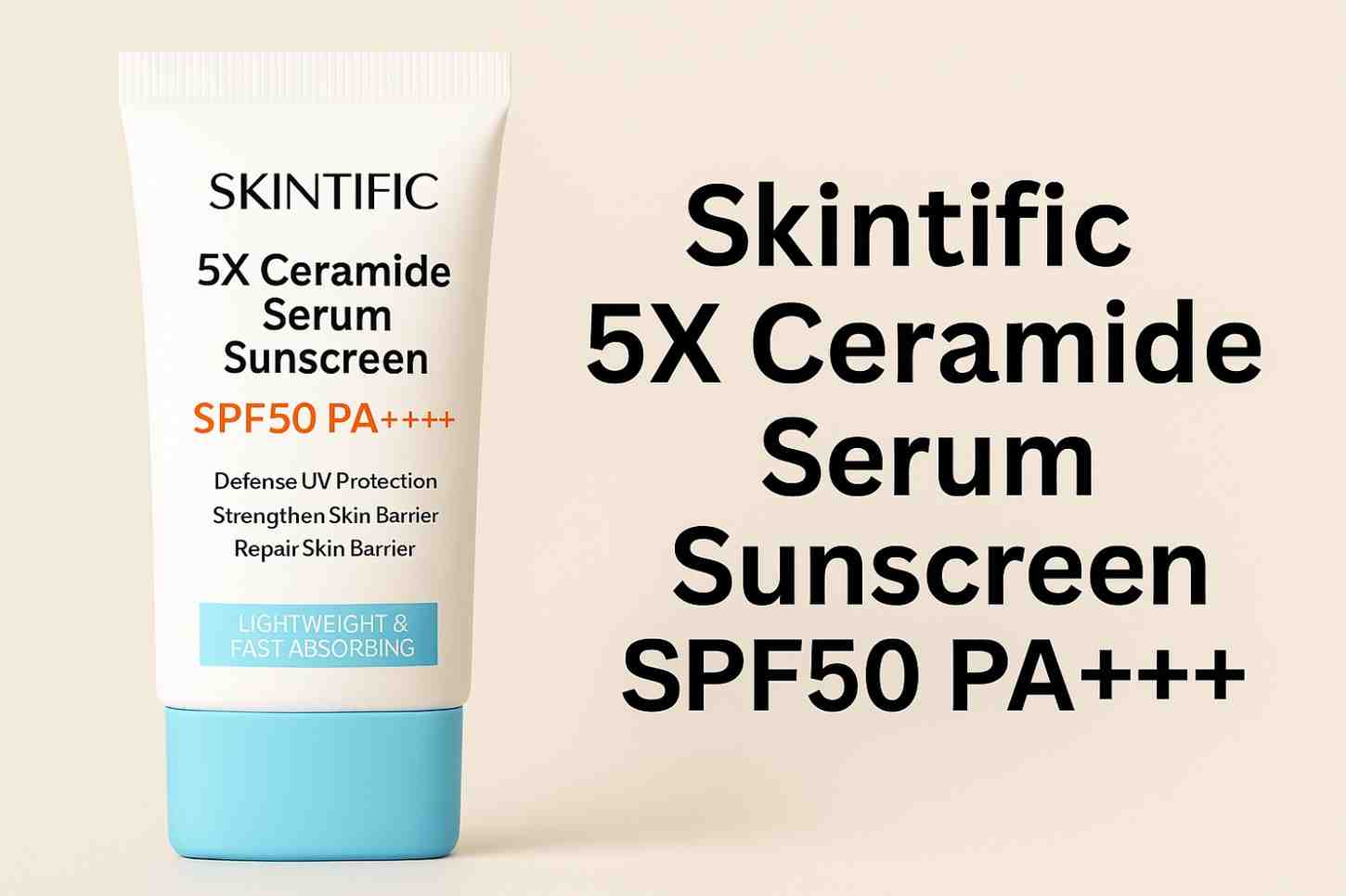Review Skintific 5X Ceramide Serum Sunscreen SPF50 PA++++